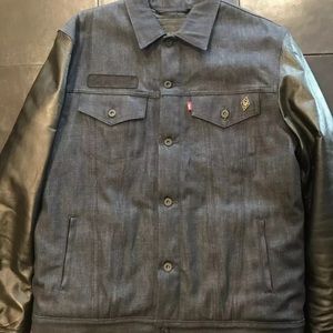 Levis StussyxNEIGHBORHOOD Denim Motorcycle Jacket